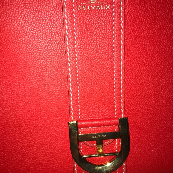 Authentic DELVAUX Brillant MM S Rodéo Surpiqué Con - Picture 4 of 8